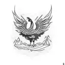 turkey flag  tattoo design idea