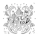 cursive I'll be fine inside of 999 tattoo design idea