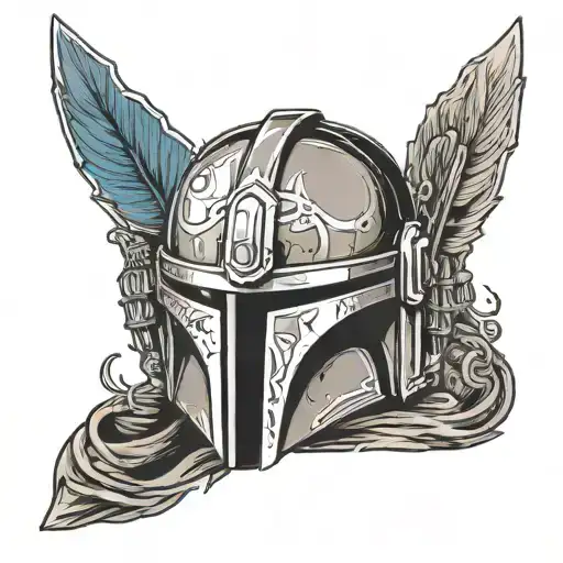 THIS IS THE WAY MANDALORIAN tattoo design idea