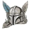 THIS IS THE WAY MANDALORIAN tattoo design idea