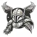 THIS IS THE WAY MANDALORIAN tattoo design idea