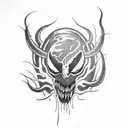 venom tattoo design idea
