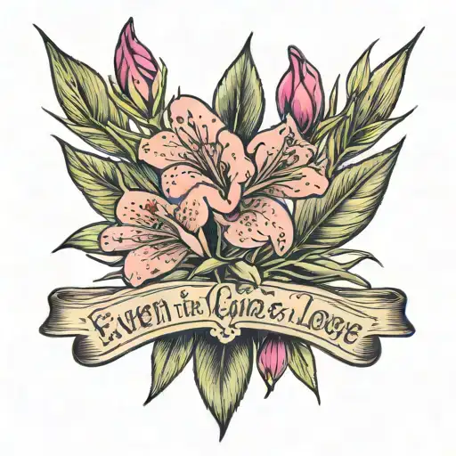 Oleander with the text "even the ones we love the most can be poison to our souls"  tattoo design idea