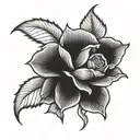 rosa tattoo design idea
