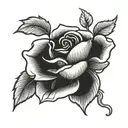 rosa tattoo design idea