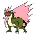 dragon having heart attack  tattoo design idea