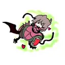 dragon having heart attack  tattoo design idea