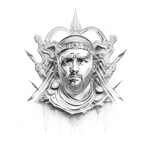 Roman Empire tattoo design idea