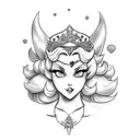 princess peach pinup with tattoos tattoo design idea