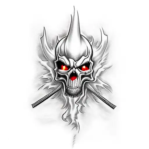 ghost riders in the sky tattoo design idea