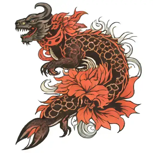 true north heritage tattoo design idea