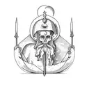 Hermit Tarot Card tattoo design idea