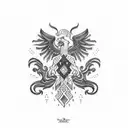 romania tattoo design idea