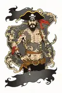 pirate world map bodysuit tattoos tattoo design idea