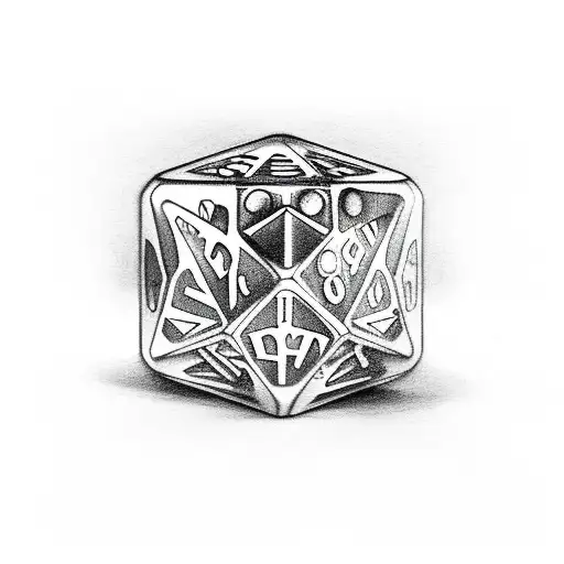 Dice tattoo design idea