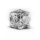 Dice tattoo design idea