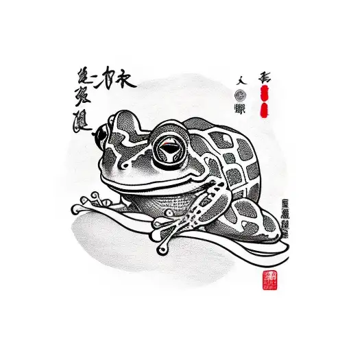 a frog boxing  tattoo design idea