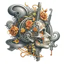 music acid free your mind tattoo design idea