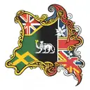 Guyana and Britain flag tatoo tattoo design idea