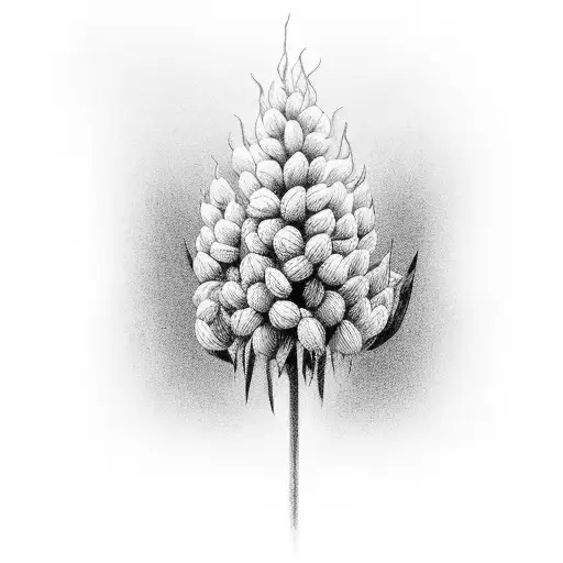 Cornfield, breathe, black and white movie tattoo design idea