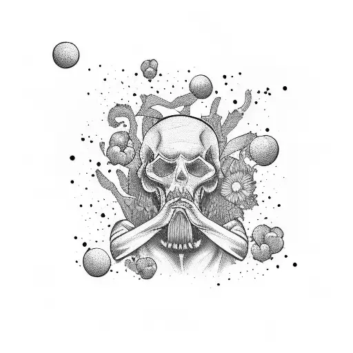 Cornfield, breathing, let go, black and white movie tattoo design idea
