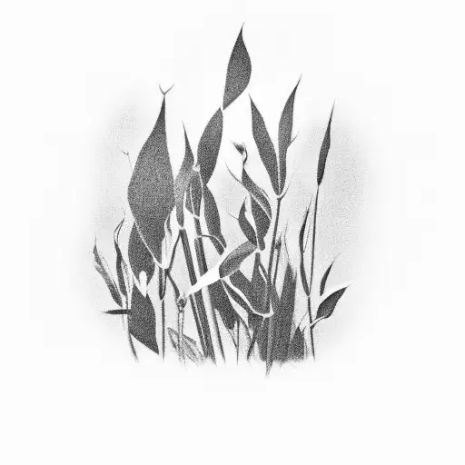 Cornfield, breath, black and white movie tattoo design idea