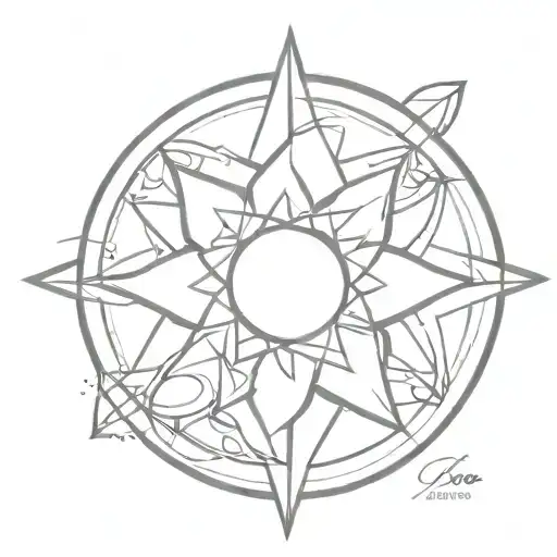rose, your compass mandala tattoo design idea