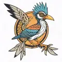 roadrunner tattoo design idea
