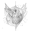 watercolour  tattoo design idea