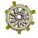 Mechanical gears tattoo design idea