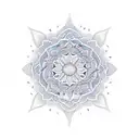 pineapple mandala for elbow  tattoo design idea