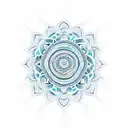 pineapple mandala for elbow  tattoo design idea