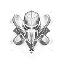 body electric guitar  tattoo design idea