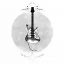 body electric guitar  tattoo design idea