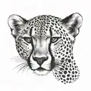 Cheetah tattoo design idea