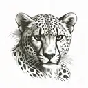 Cheetah tattoo design idea