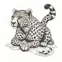 Cheetah tattoo design idea