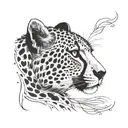 Cheetah tattoo design idea
