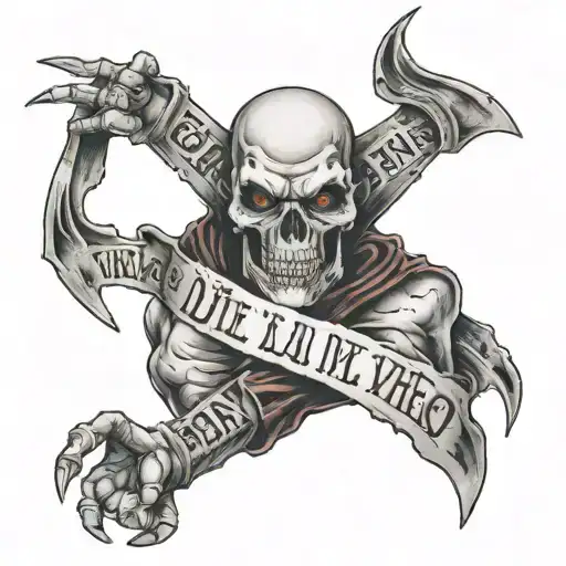 text and photo: you either die like a hero or live long enough to become villain tattoo design idea