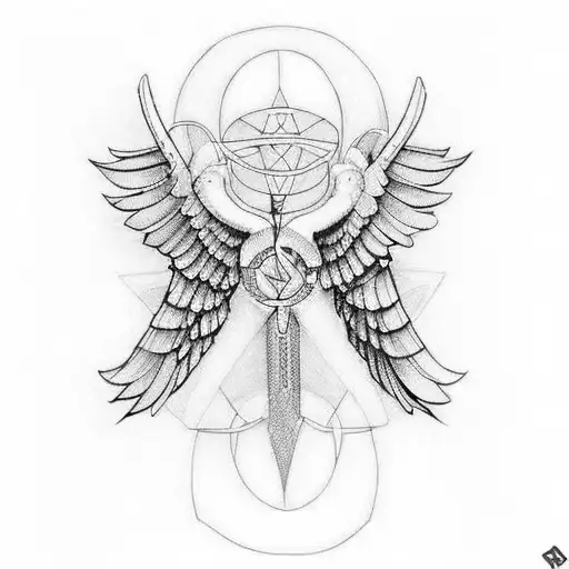 hermes wings tattoo design idea