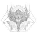 hermes wings tattoo design idea