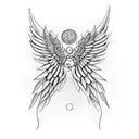hermes wings tattoo design idea