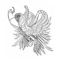 hermes wings tattoo design idea