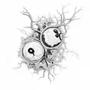 Neuron and immune cells tattoo design idea