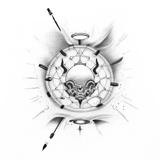 Combine the interests of science and drawing in a tattoo design tattoo design idea