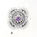 crow with white eye in the middle of chrysanthemum, calendula, iris, dahlia, tulip, sunflower, lavander tattoo design idea