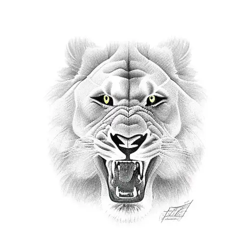 famila de leones  tattoo design idea
