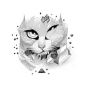 sad love tattoo design idea