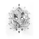 sad love tattoo design idea