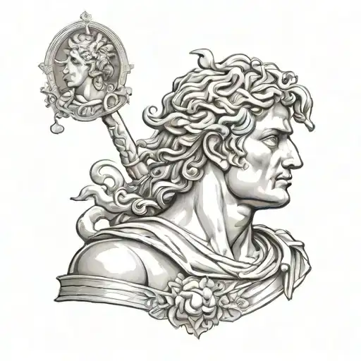 Alexander the great tattoo design idea